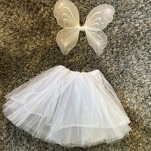 3 piece white fairy costume